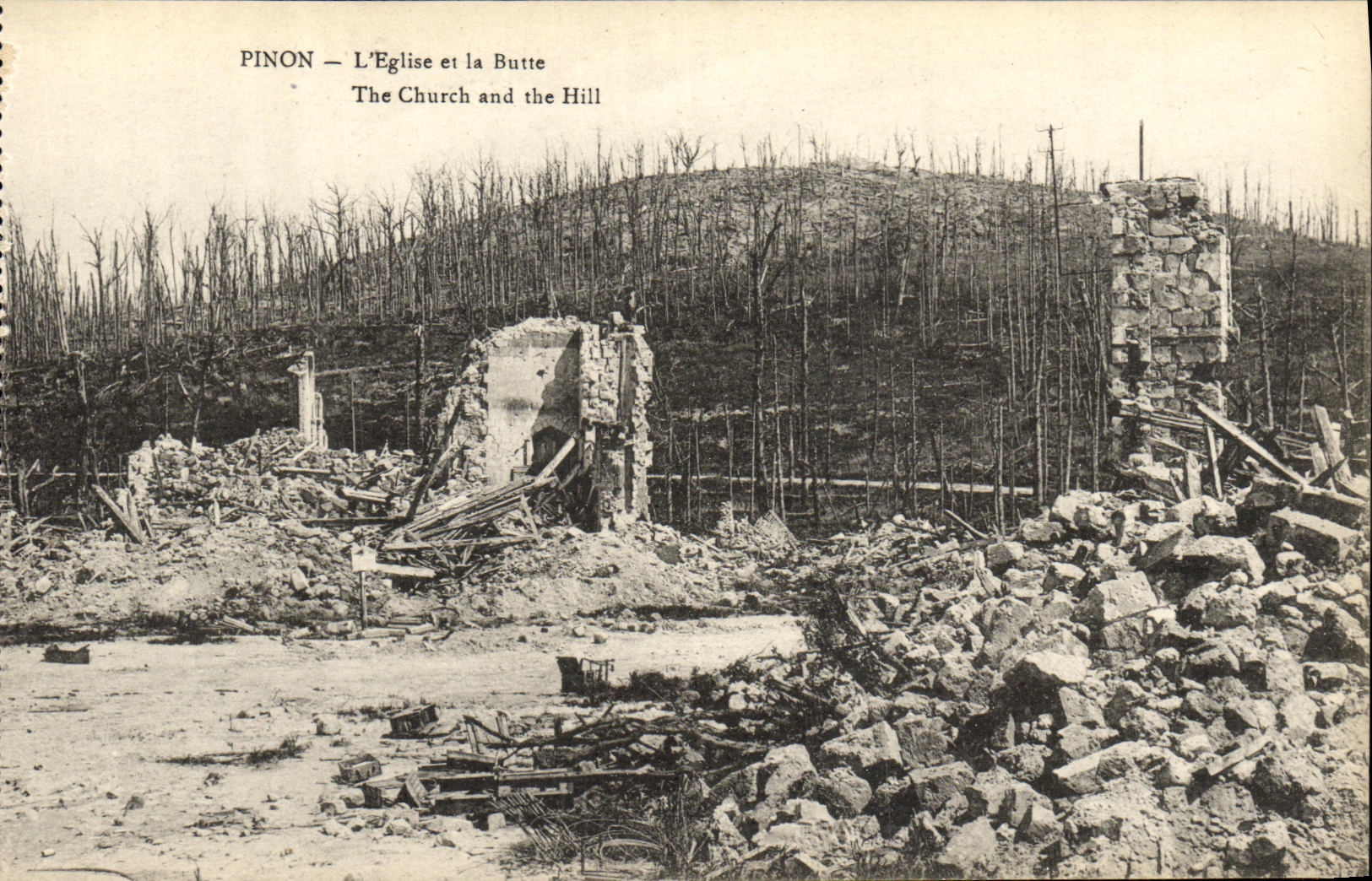 Pinon — L'Église et la Butte — B. Nougardel et H. Lestral, Sélestat