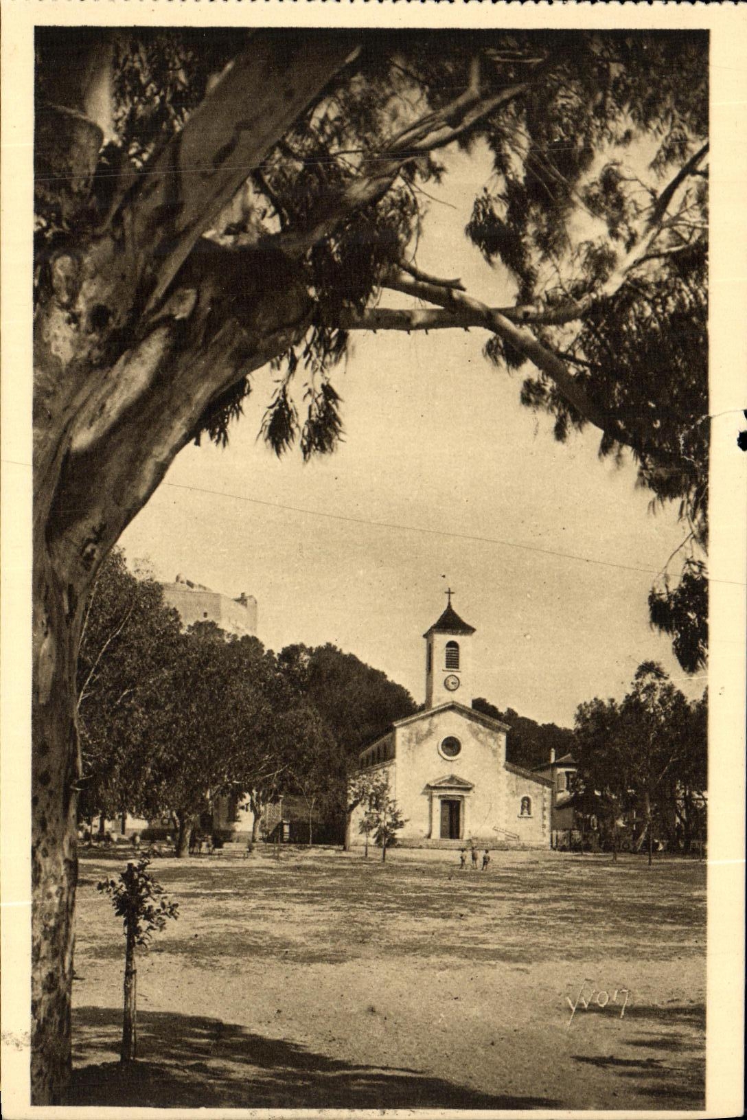 CPA Les Iles D Hyeres Porquerolles Place de L Eglise