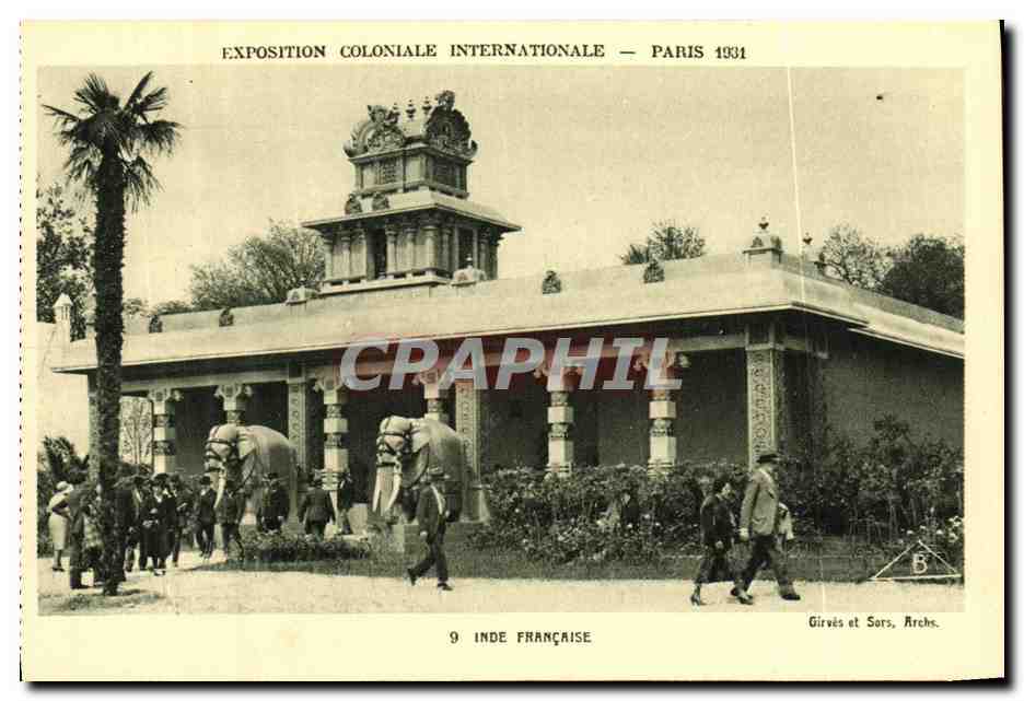 CPA Paris Exposition Colonlale Internationale 1931 Inde Francaise Elephant