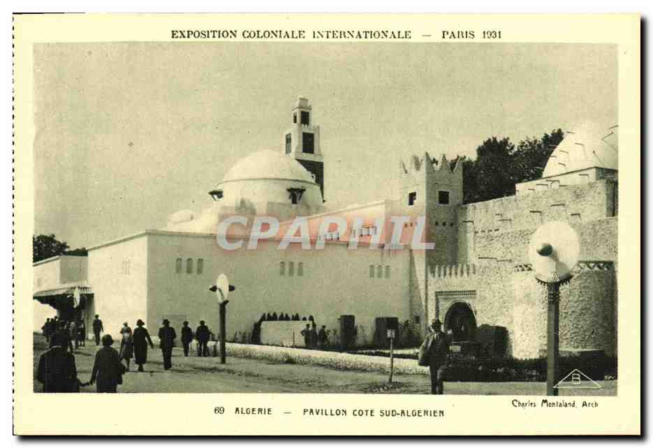 CPA Paris Exposition Coloniale Internationale 1931 Algerie Pavillon Cote Sud Algerien