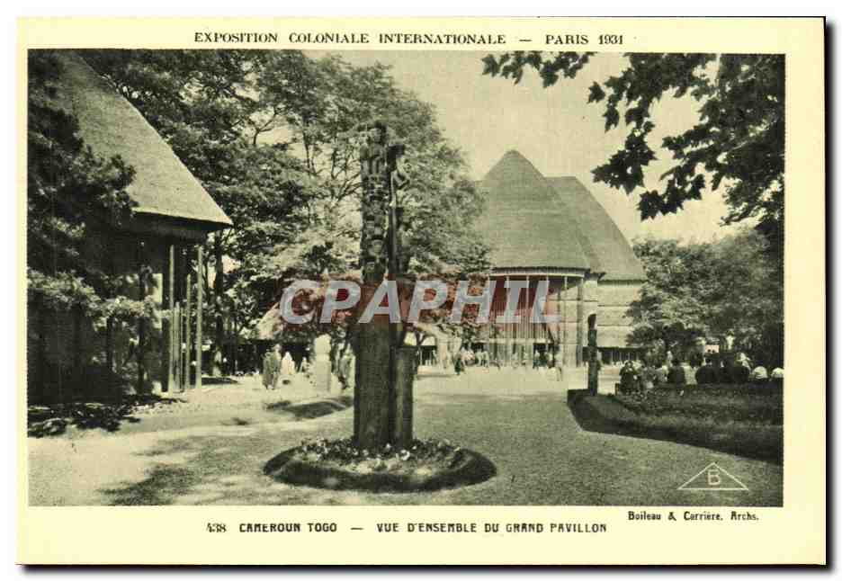 CPA Paris Exposition Coloniale Internationale 1931 Cameroun Togo Vue D Ensemble Du Grand Pavillon