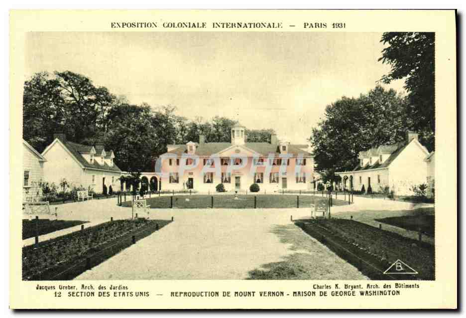 CPA Paris Exposition Coloniale Internationale 1931 Section Des Etats Unis Washington