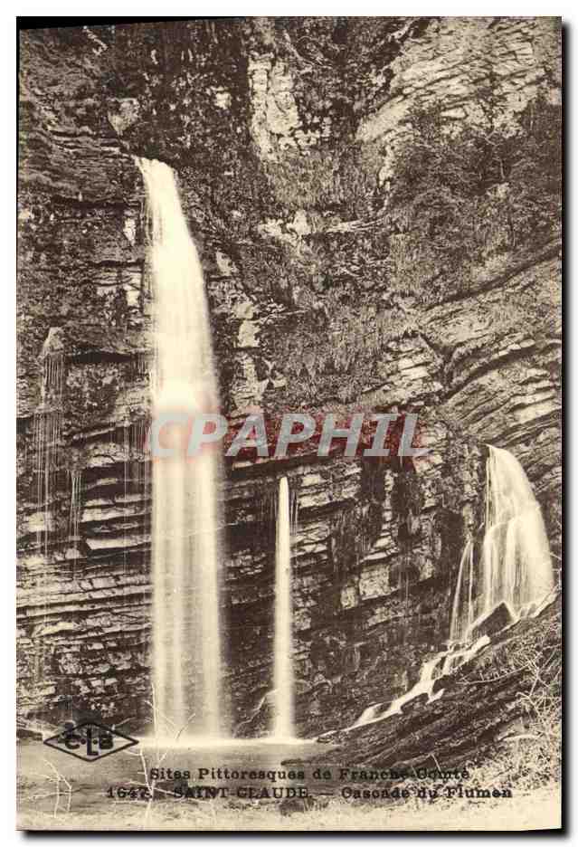 Saint-Claude — Cascade du Flumen — Sites Pittoresques de Franche-Comté - Anverso