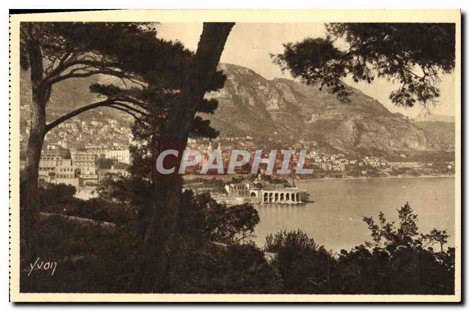 CPA Cote D Azur Monte Carlo Vue Generale prise de Monaco