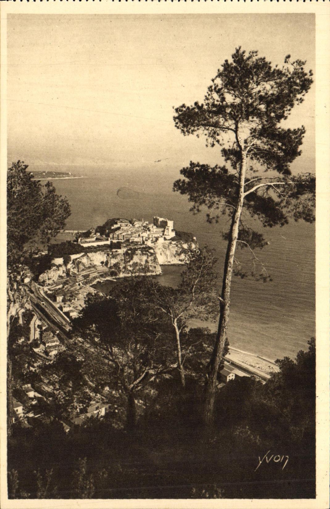 CPA Cote D Azur Monte Carlo Monaco Vue Generale