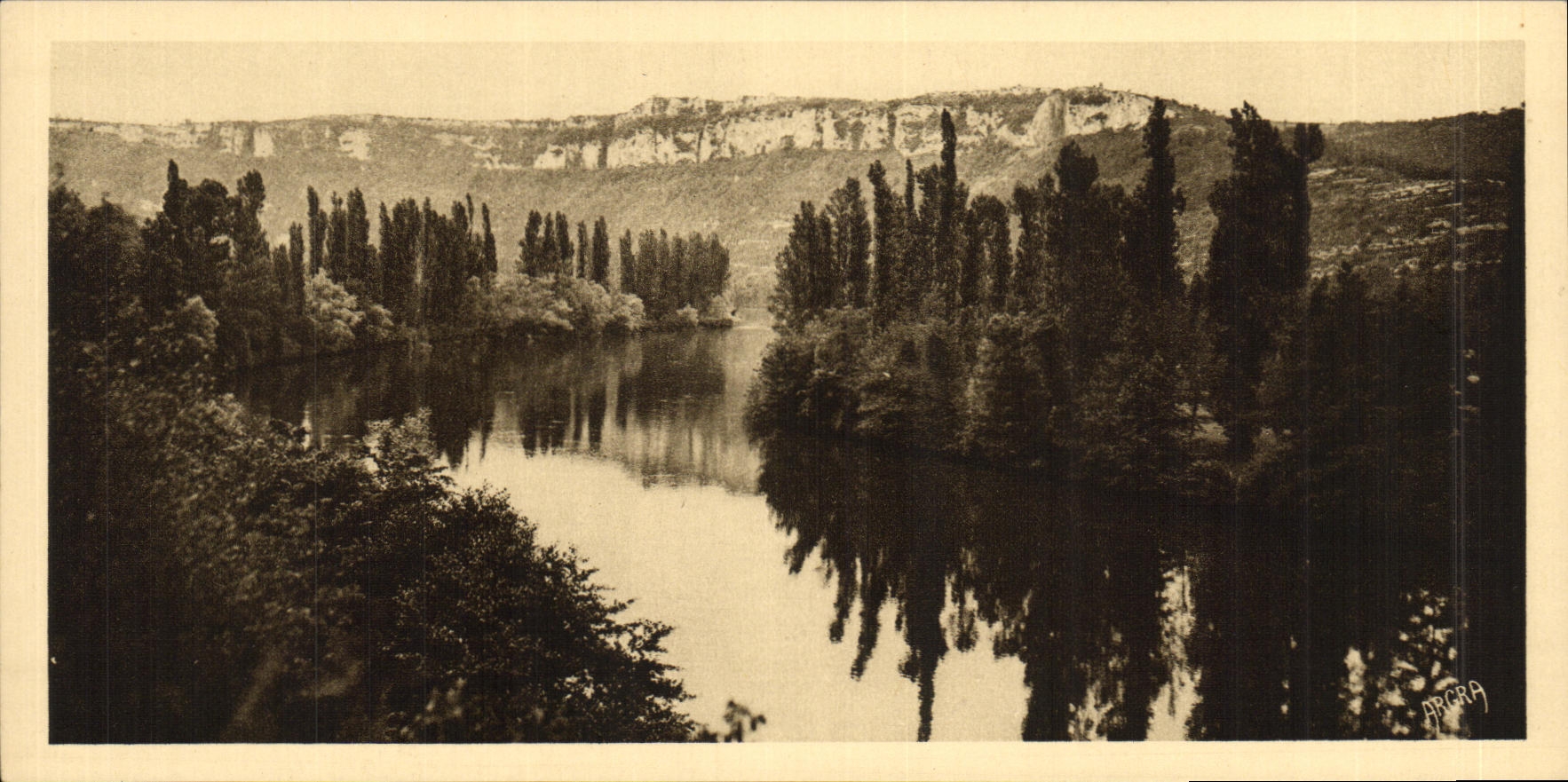 Vallée du Lot - Les Falaises au lieu dit "Le Saut de la Mouline" — Arts Graphique - Toulouse - n°5
