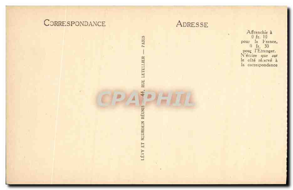 Le Mont-Saint-Michel — Vue générale (côté Nord-Est) — L.L. n°12 — Verso