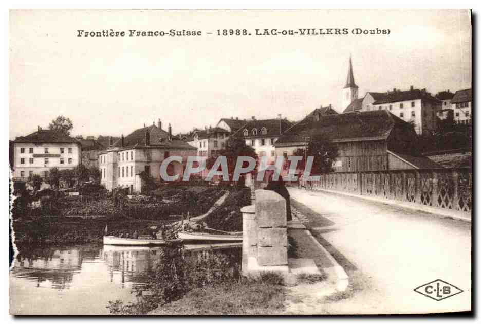 CPA Lac Ou Villers Frontiere Franco Suisse