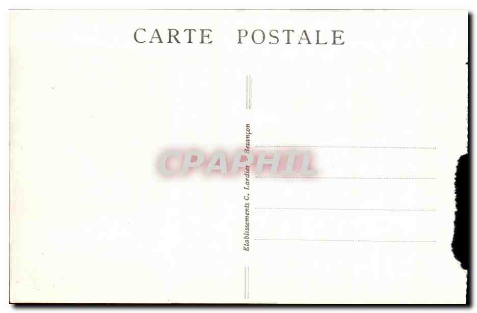 CPA Lac Ou Villers Frontiere Franco Suisse — Rückseite