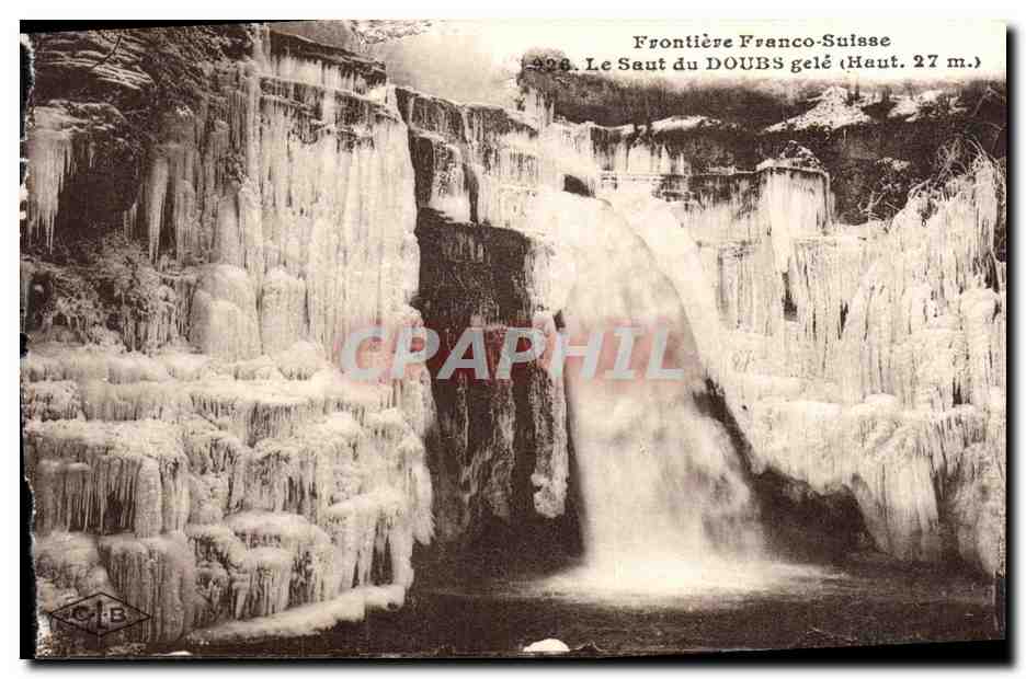 CPA Lac Ou Villers Frontiere Franco Suisse Le Saut du Doubs