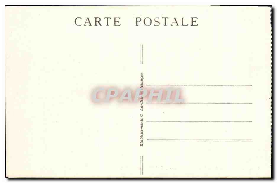CPA Patinage sur les Bassins du Doubs En Hiver  — Rückseite