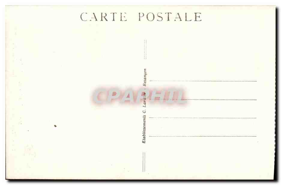 Frontière Franco-Suisse — Vue panoramique du Saut du Doubs — CLE, n° 894 — Achterkant