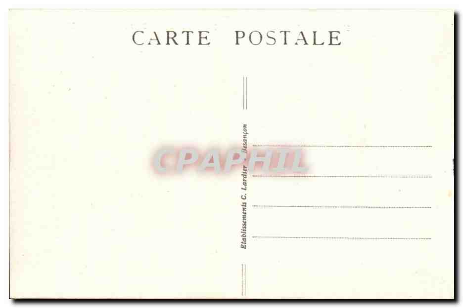 Frontière Franco-Suisse — 869. Derniers Bassins du DOUBS — C.L.B. — Verso