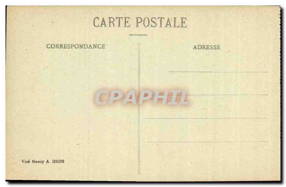 CPA Reims Dans ses annees de Bombardement Militaria Rue Courmeaux Interieur d ecole militaria — Verso