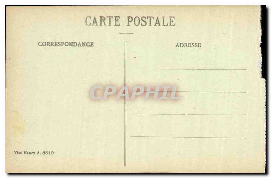 Reims während der Jahre der Bombardements 1914-1917 — Rue de Magneux (Clairmarais) — Visté Nancy A.8519 — Rückseite