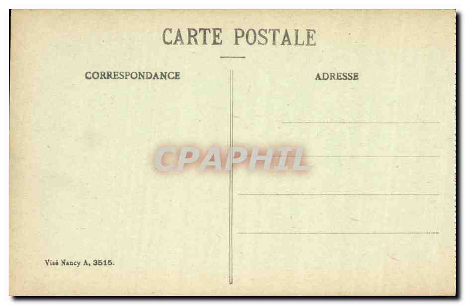 CPA Reims Dans ses annees de Bombardement Rues de l Isle et des TRois Raisinets Militaria — Verso