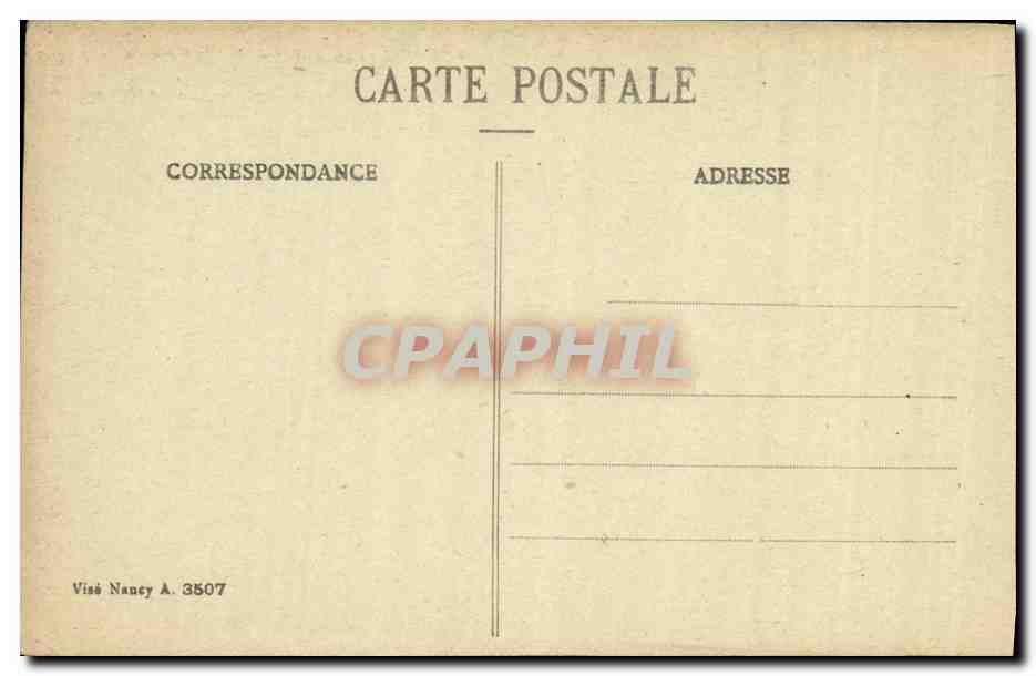 CPA Reims Dans ses annees de Bombardement L Eglise Protestante et le Roulage — Rückseite