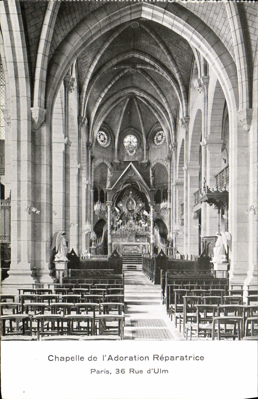 CPA Chapelle de l Adoration Reparatrice Paris Rue d Ulm