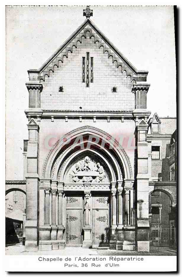 CPA Chapelle de L Adoration Reparatrice Paris Rue d Ulm