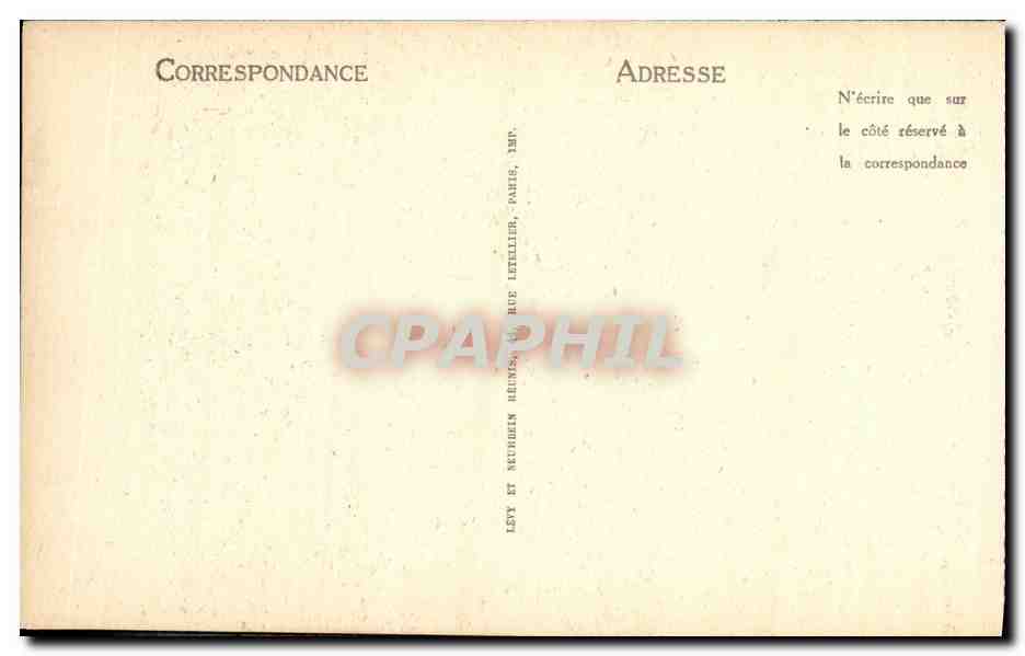 CPA Bourges la Cathedrale La Grande nef — Rückseite