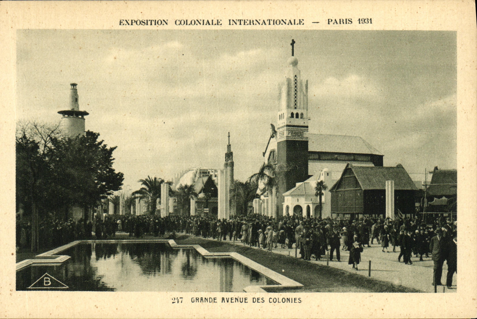 Exposition Coloniale Internationale — Paris 1931 — Grande Avenue des Colonies — Éditeur Braun & Cie