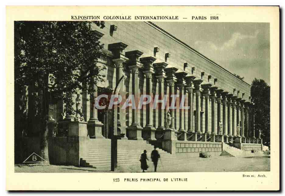 Palais Principal de l'Italie — Exposition Coloniale Internationale — Paris 1931