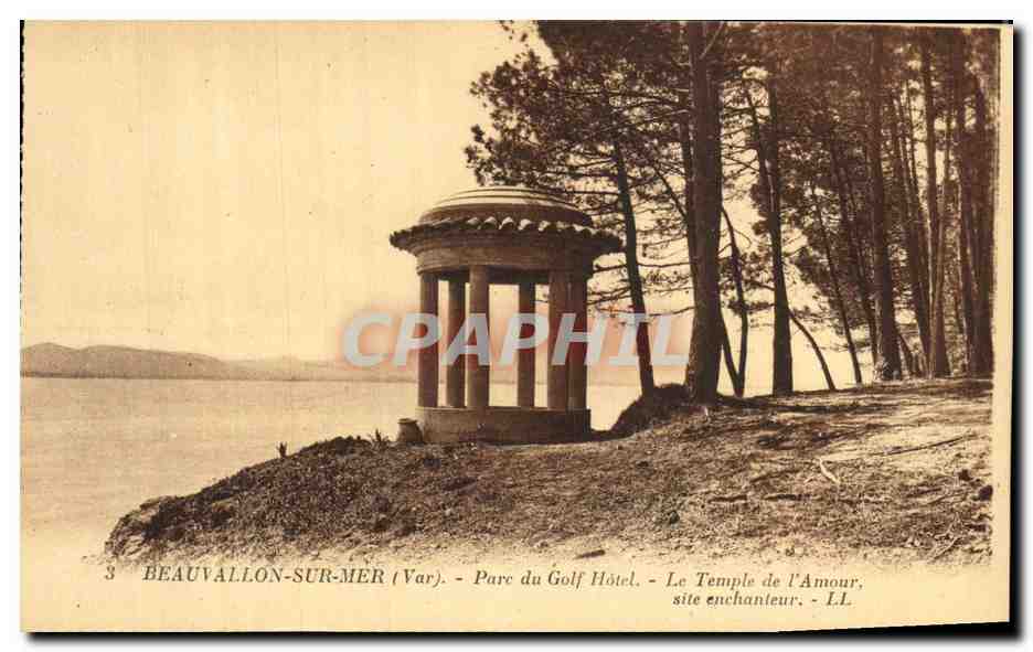 Beauvallon-sur-Mer (Var) — Parc du Golf Hôtel, Le Temple de l'Amour, site enchanteur — L.L.