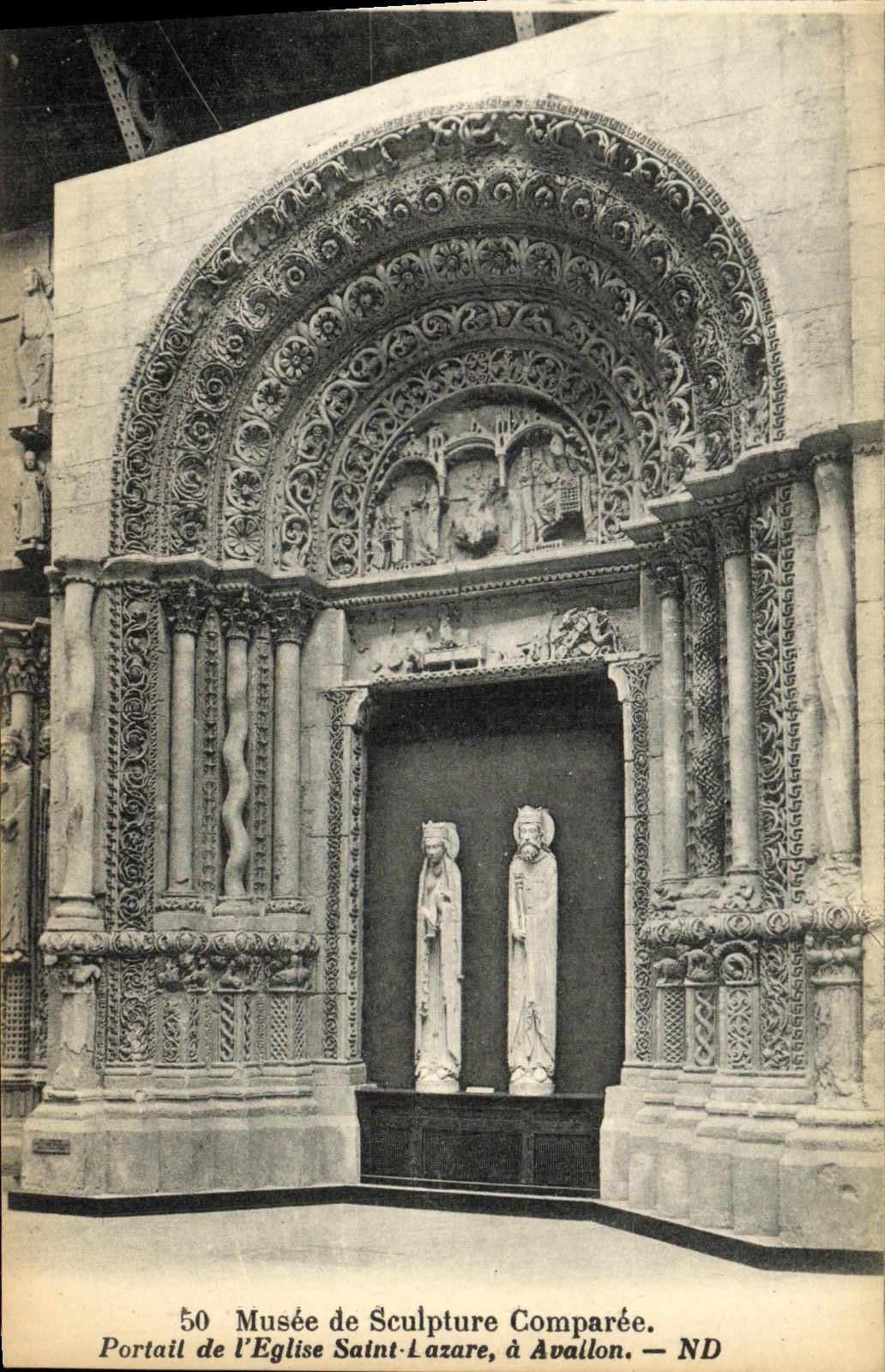Portail de l'Église Saint-Lazare, à Avallon — Musée de Sculpture Comparée — ND