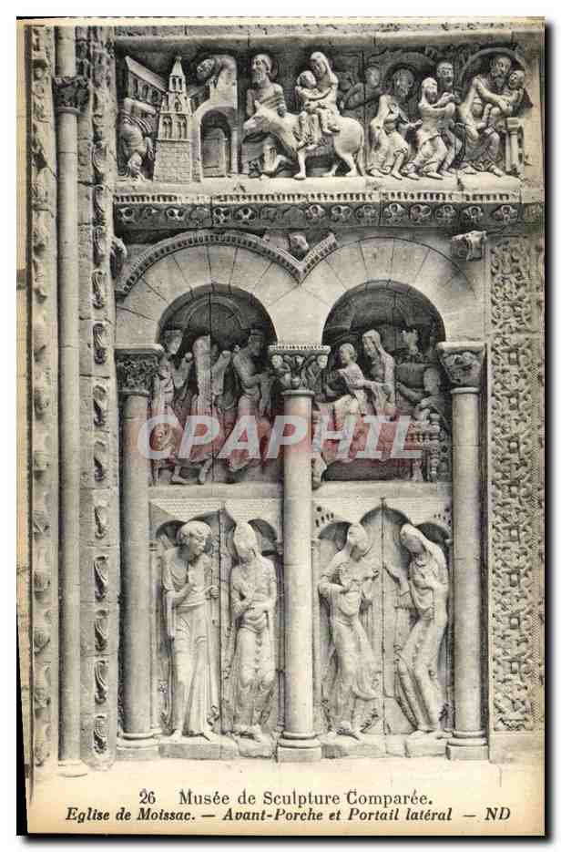 Église de Moissac — Avant-Porche et Portail latéral — Musée de Sculpture Comparée