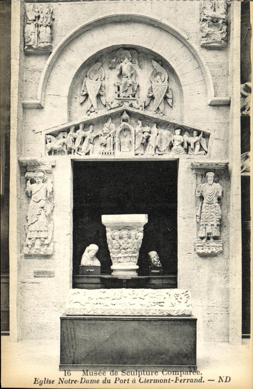 Musée de Sculpture Comparée — Eglise Notre-Dame du Port à Clermont-Ferrand — ND