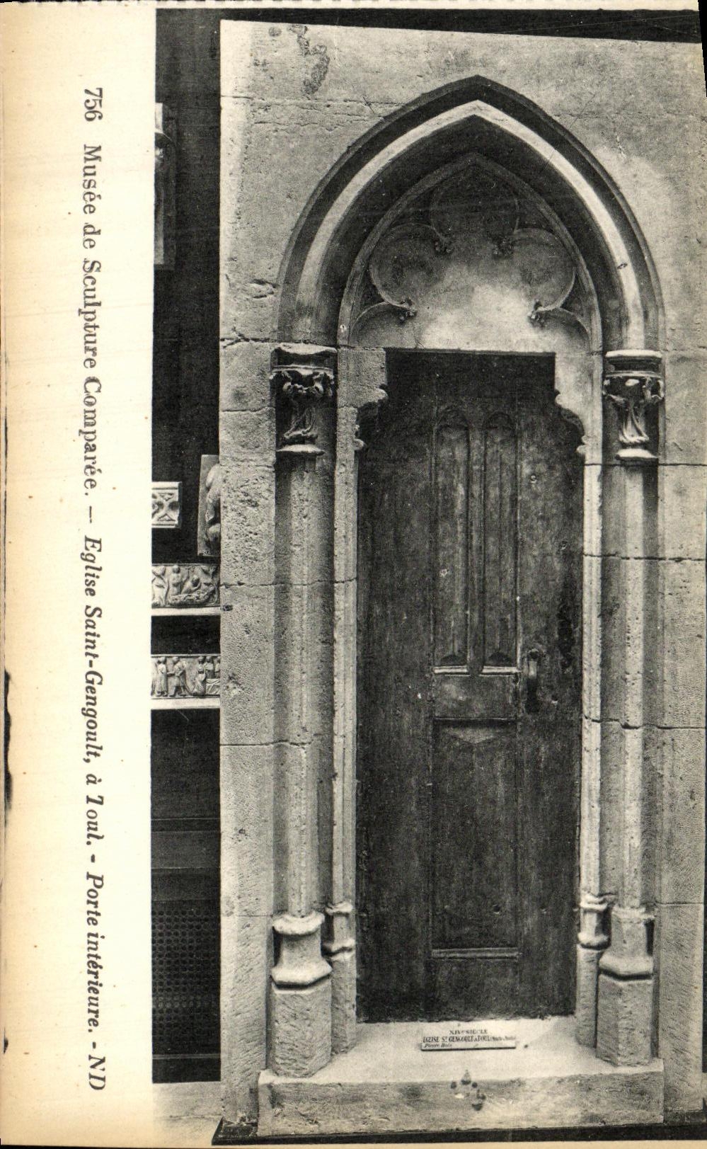 Église Saint-Gengoult à Toulouse — Porte intérieure — Musée de Sculpture Comparée