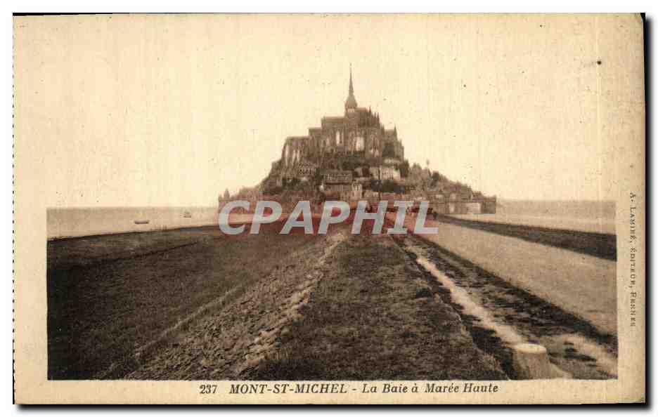 Mont-Saint-Michel - La Baie à Marée Haute — A. LAMIRÉ, Éditeur, France, n° 237