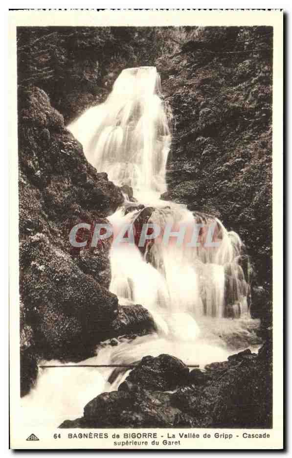 CPA Bagneres de Bigorre La Vallee de Gripp Cascade superieure du Garet