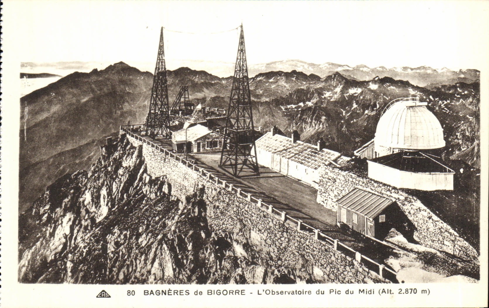 Bagnères-de-Bigorre - L'Observatoire du Pic du Midi (Alt. 2.870 m)