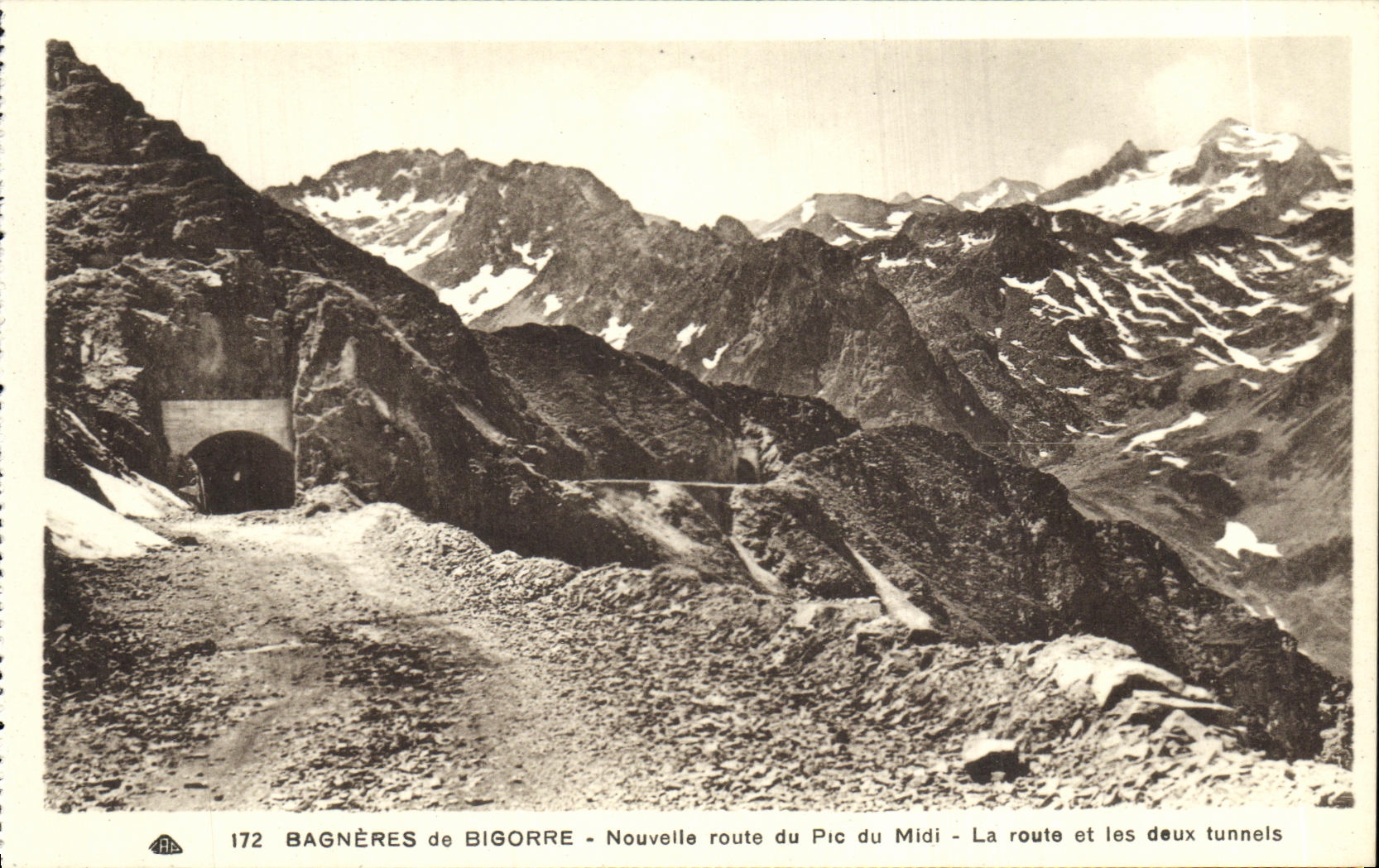 Bagnères-de-Bigorre - Nouvelle route du Pic du Midi - La route et les deux tunnels