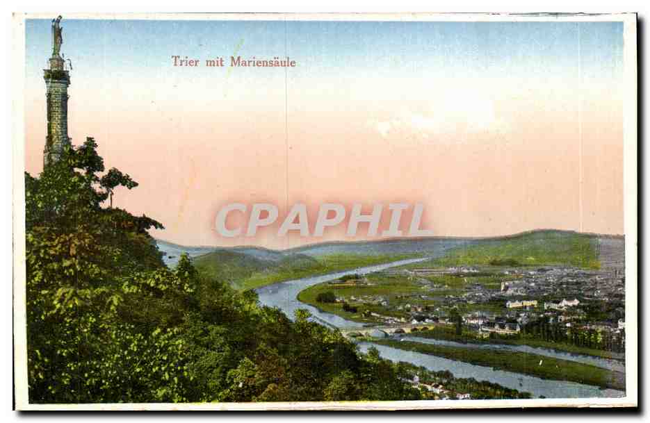 CPA Trier mit Marienseaule