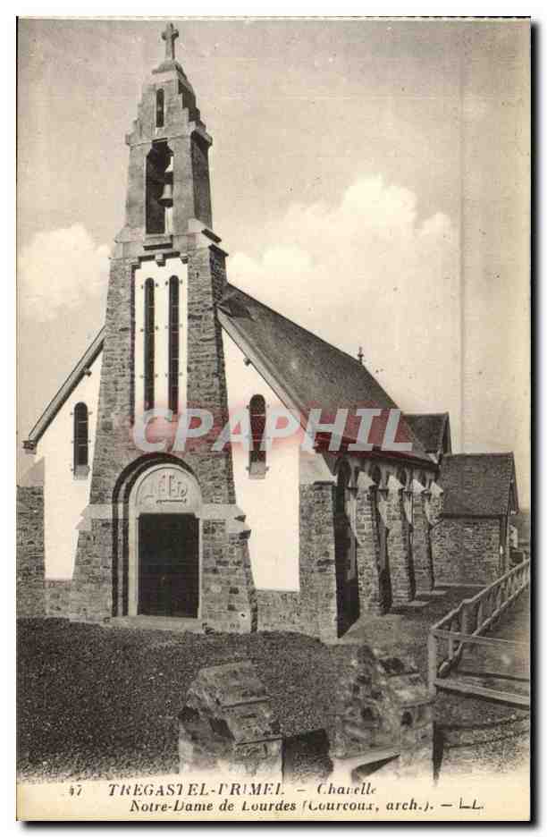 CPA Tregastel Frimel Chanelle Notre Dame de Lourdes