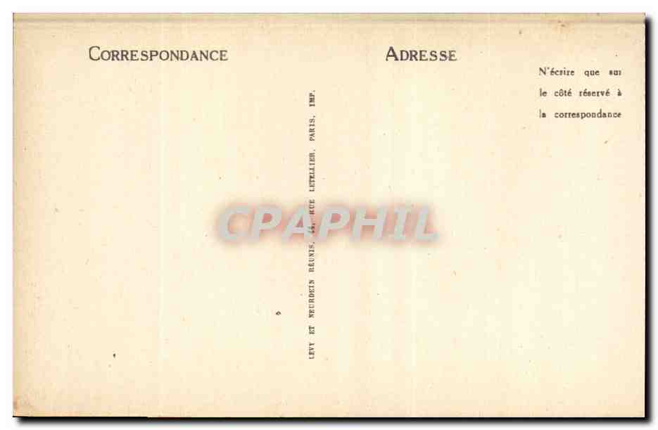 CPA Tregastel Frimel Chanelle Notre Dame de Lourdes — Verso