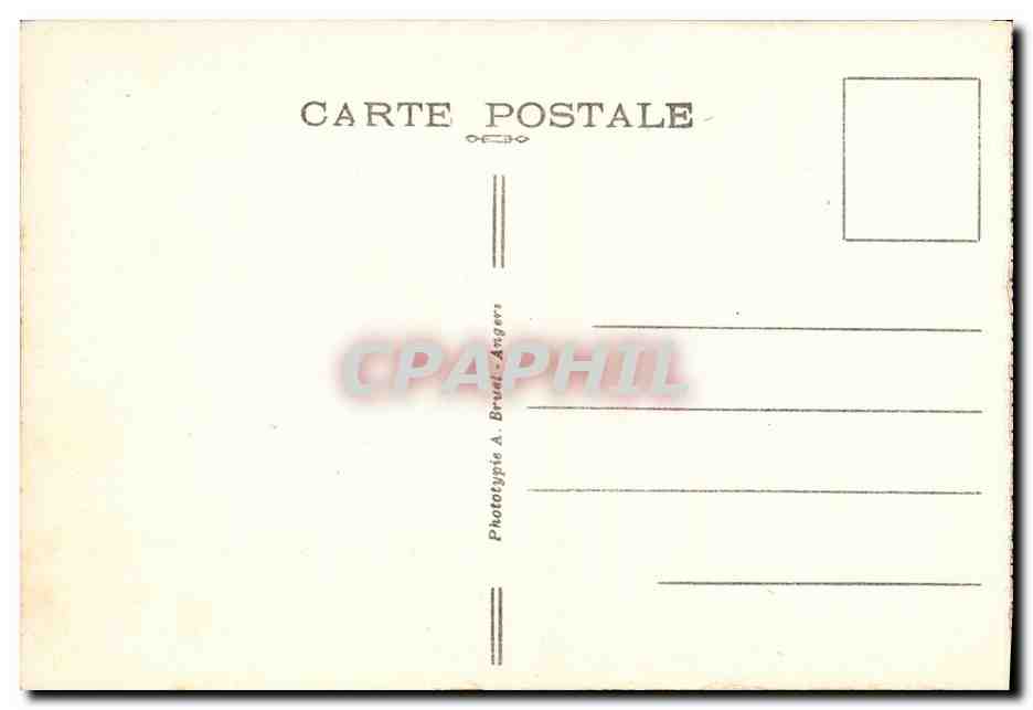 CPA Ploumanach La Plage de Trestraou a Travers les Pins — Verso