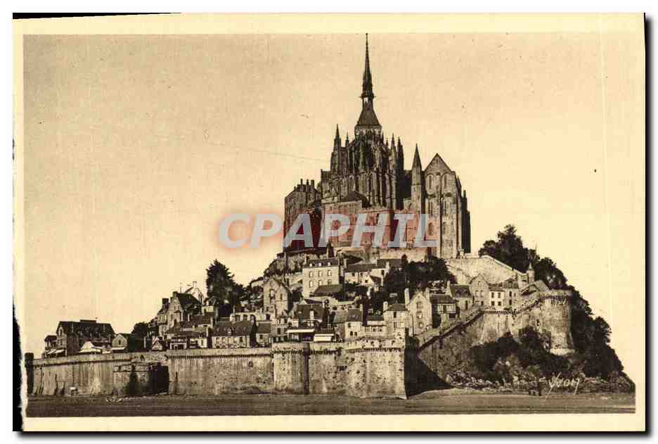 CPA Le Mont St Michel Vue Generale cote Nord Est