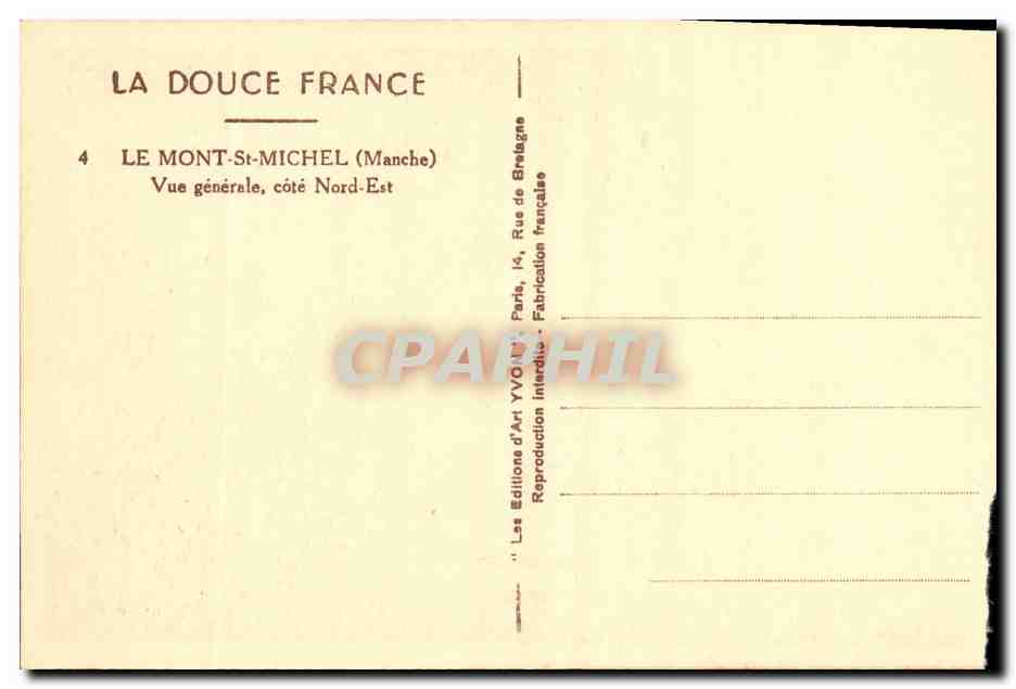 CPA Le Mont St Michel Vue Generale cote Nord Est — Reverso