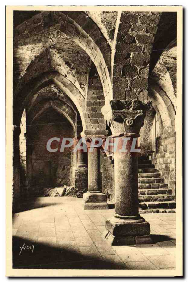 Crypte de l'Abbaye de l'Aquilon — Mont-St-Michel (Manche) — Éditions d'Art Yvon, Paris