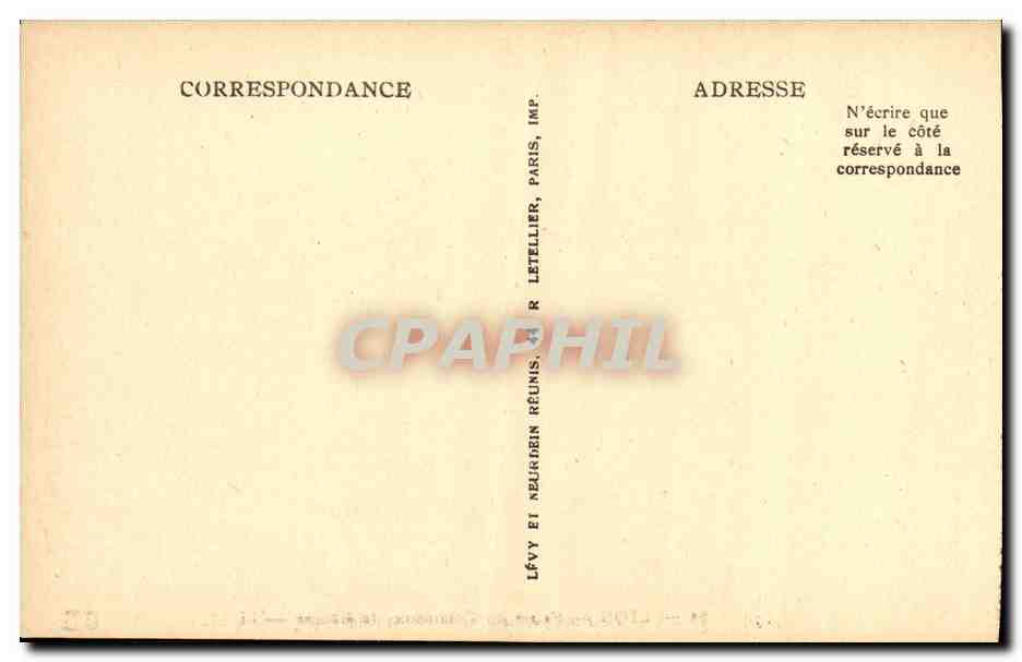 CPA Lyon Le Pont Gallieni et le Coteau de Fourviere — Verso
