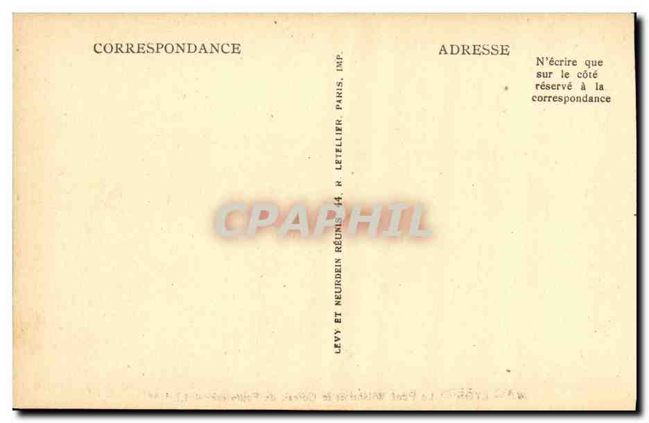 CPA Lyon Place de la Republique et Rue du President Carnot — Verso