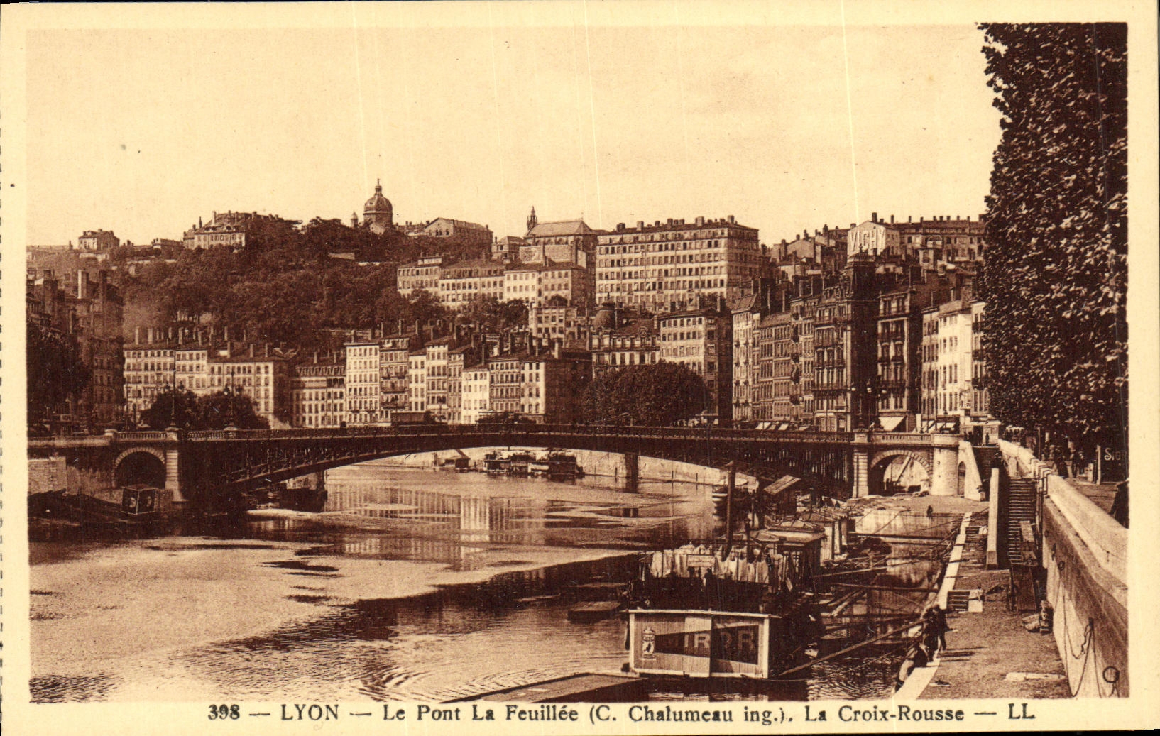 LYON — Der Pont La Feuillée (C. Chalumeau ing.), La Croix-Rousse — LL