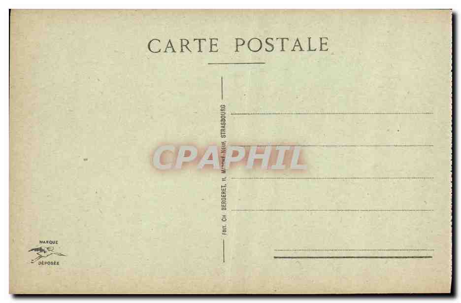 CPA Strasbourg L universite  — Verso