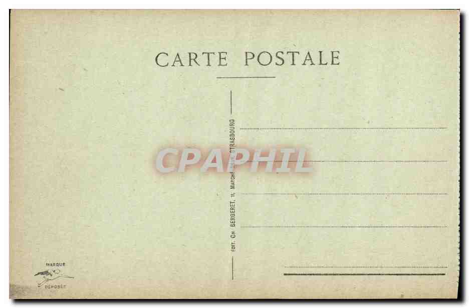 CPA Strasbourg Palais de L ex Empereur Place de la Republique — Verso