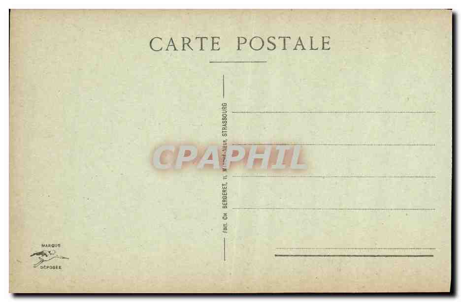 Strasbourg - Rue des Grandes-Arcades — vue de la rue avec bâtiments et passants — éditeur Ch. Berberet, Strasbourg, n° 401 — Rückseite