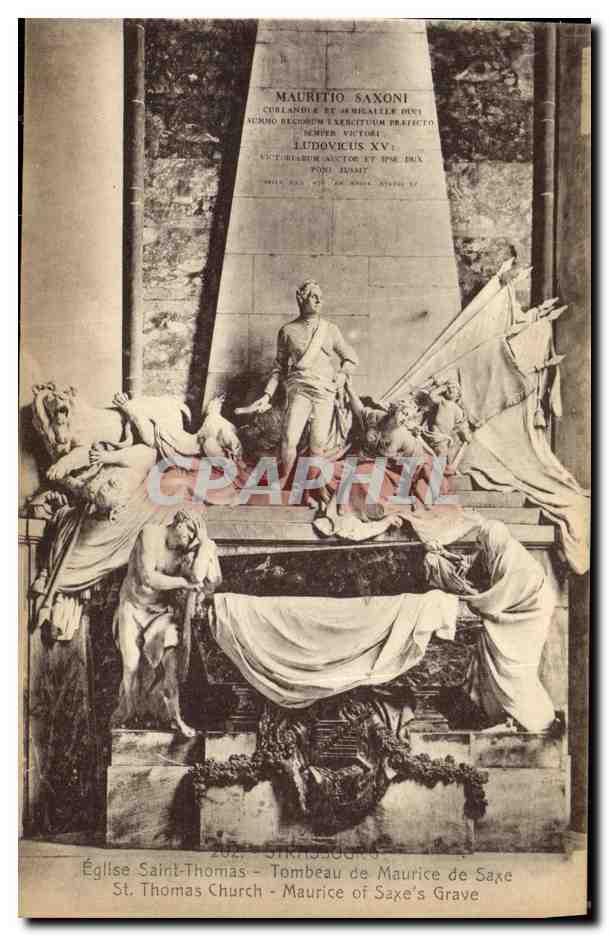 CPA Strasbourg Eglise Saint Thomas Tombeau de Maurice de SAxe 