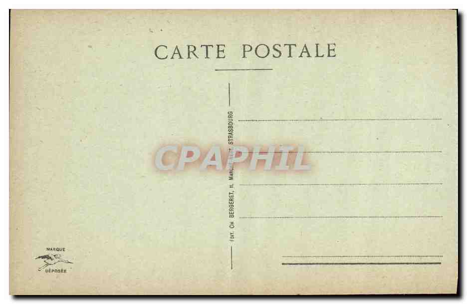 CPA Strasbourg Eglise Saint Thomas Tombeau de Maurice de SAxe  — Verso